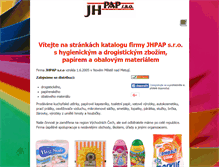 Tablet Screenshot of jhpap.cz